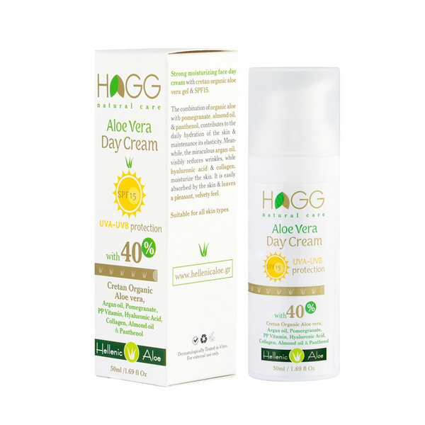 HAGG natural care - Aloe Vera Day - Face Cream (SPF 15) - 50 ml.