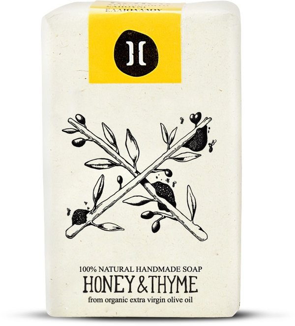 Helleo - Honey & Thyme - Handgemachte Olivenölseife 120 g.